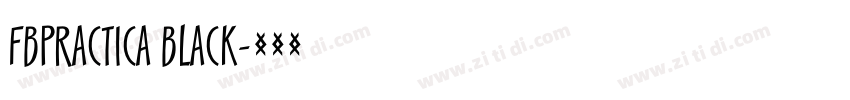 FbPractica Black字体转换